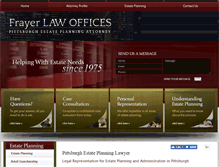 Tablet Screenshot of frayerlaw.com